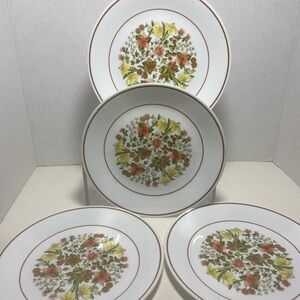 4 Corelle Indian Summer Luncheon Salad Sandwich Plates